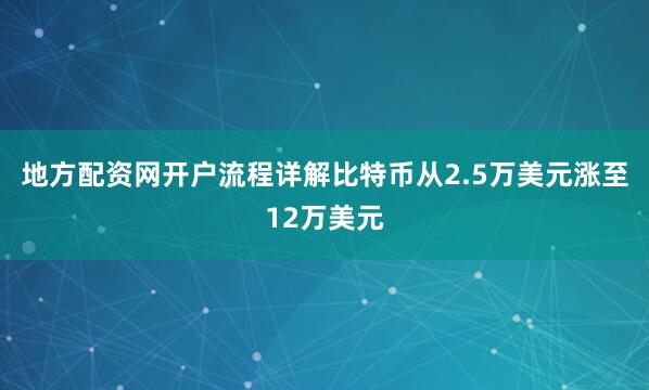 地方配资网开户流程详解比特币从2.5万美元涨至12万美元
